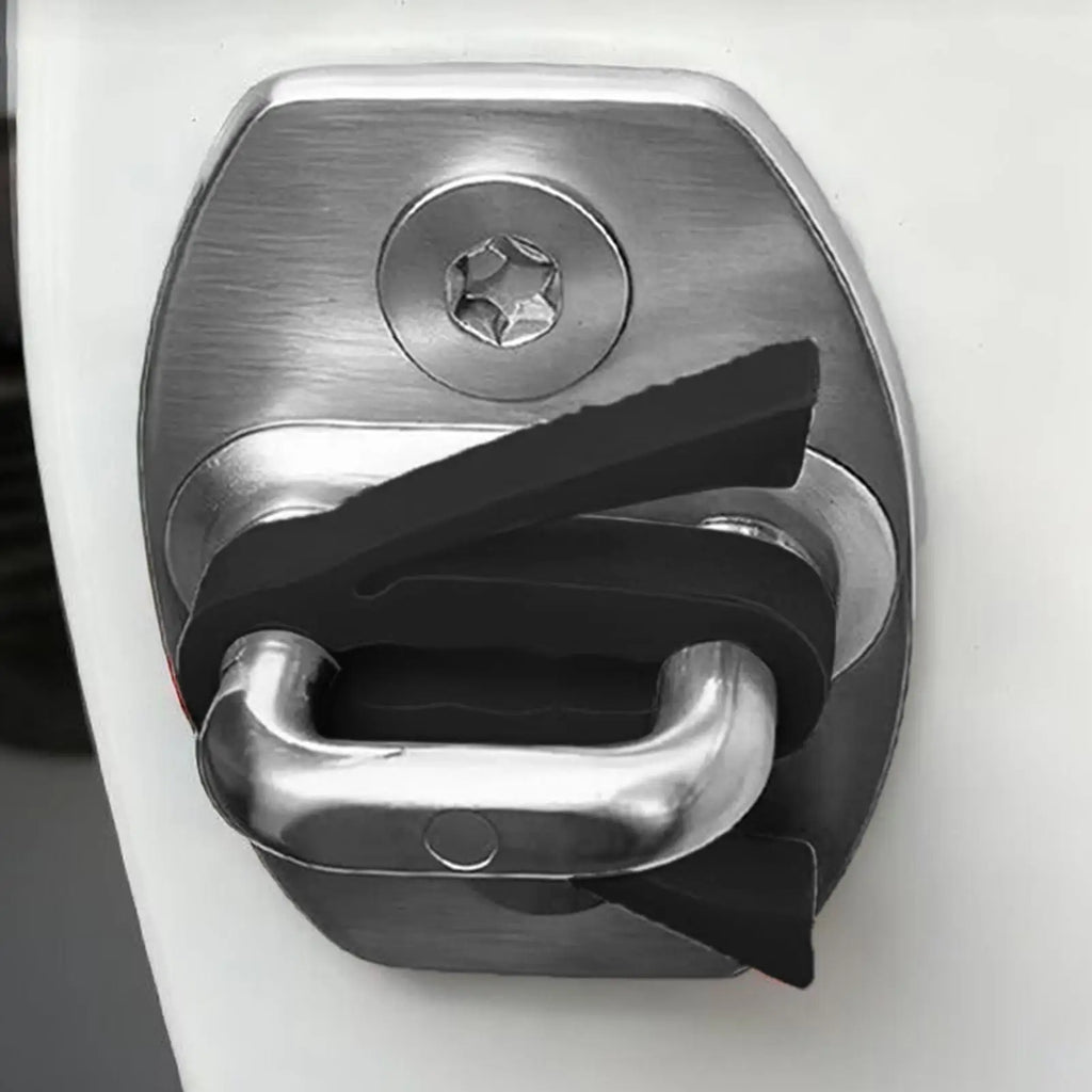 Silicone Car Door Latch Covers 4 Piece Shock Absorption Pad Noise Reduction Car Silicone Door Latch Protective Cover for Suv Oasis Select