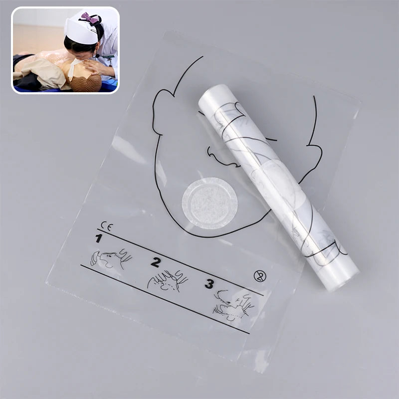 30PCS Disposable Portable Breathing Mask CPR Training First Aid Resuscitator Mask CPR Face Shield Roll Rescue Kit Tool Oasis Select