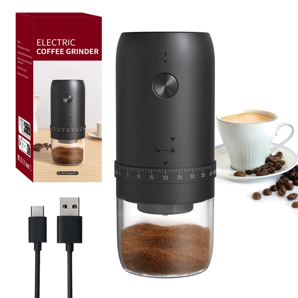 Electric coffee grinder, household small hand-cranked coffee bean grinder, portable fully automatic grinder, hand coffee grinder Oasis Select