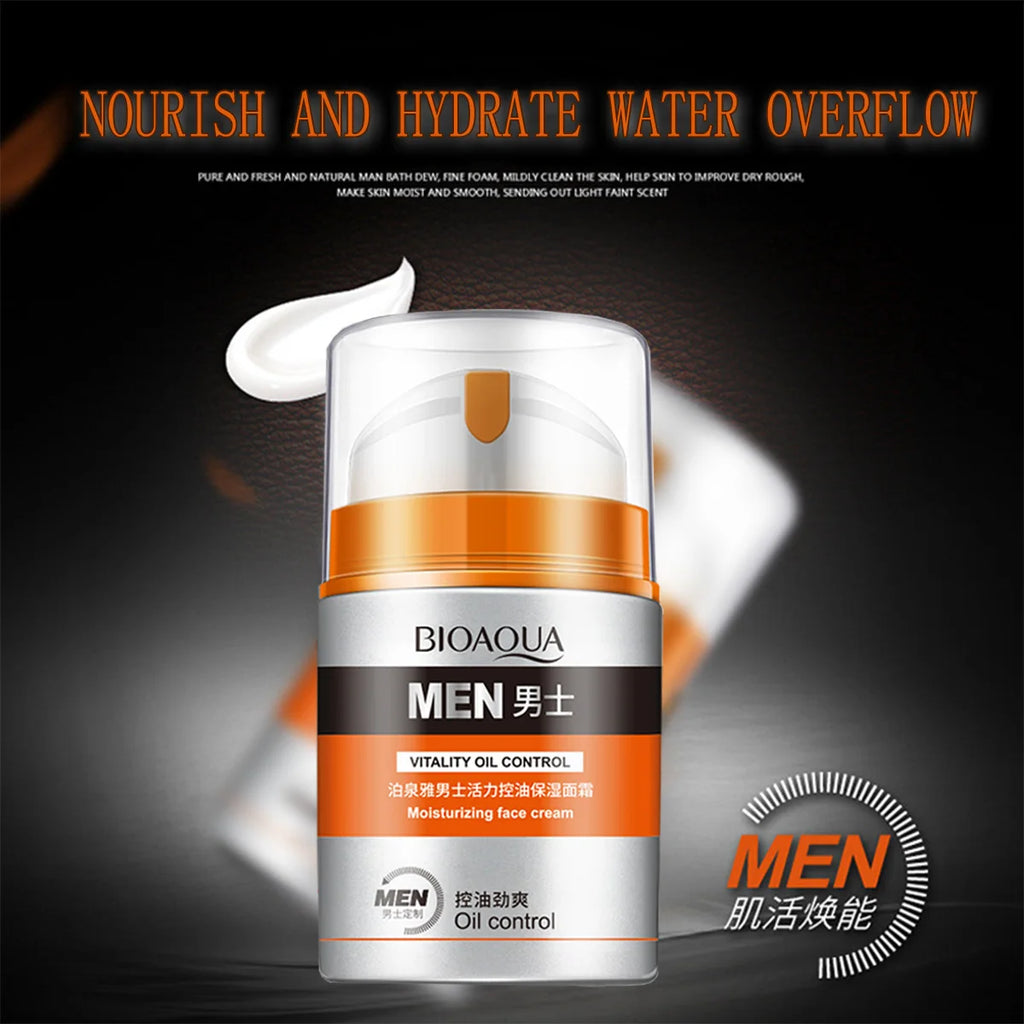 LGRAMER Men's Oil Control Moisturizing Face Cream 50g