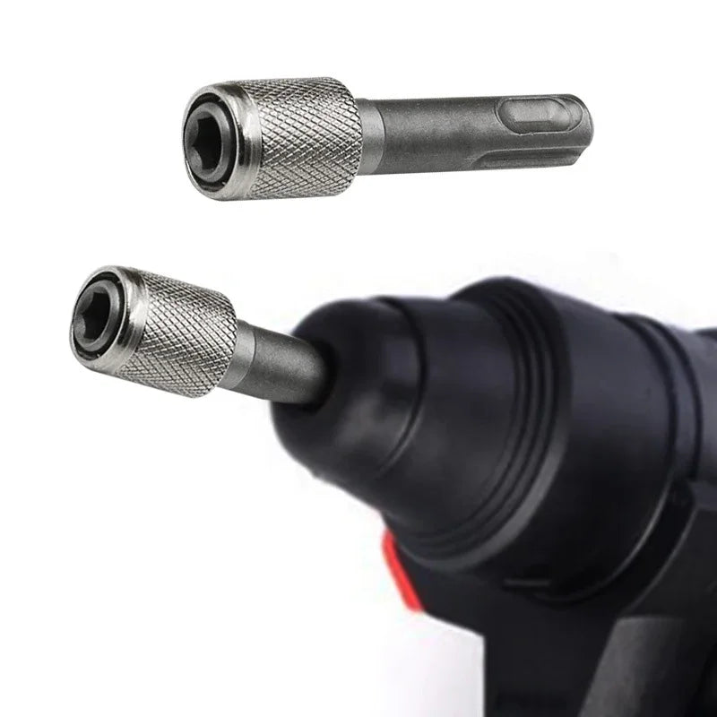 Quick Change SDS Plus Drill to 1/4" Hex Bit Adapter Holder - Converts Rotary Hammer for Screwdriver Bits & Sockets Impact Ready Oasis Select