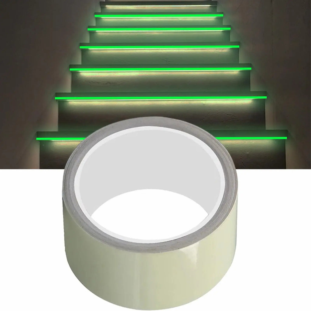 Fluorescent Tape Glow in the Dark Adhesive Safety Egress Markers Safety Tape Wear-Resistant Fluorescent Glow Tape Fluorescent Oasis Select
