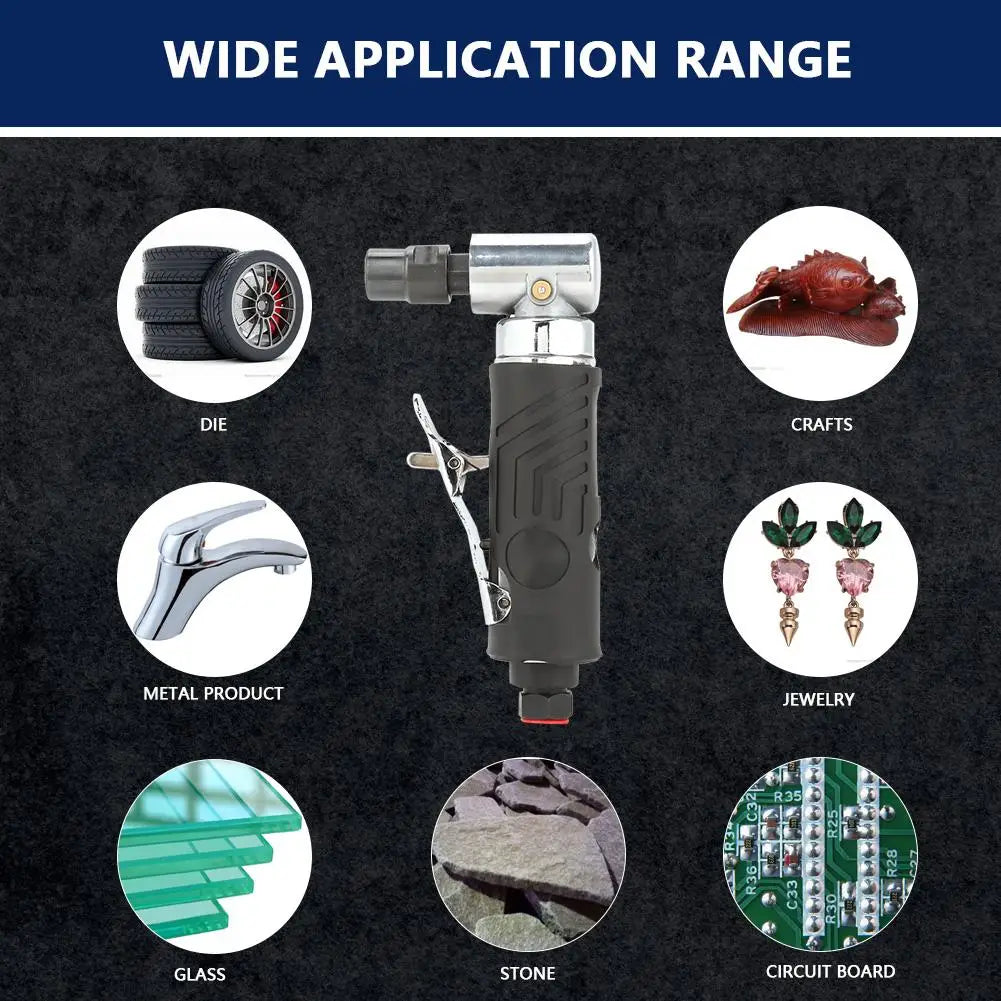 Pneumatic Die Grinder -315 1/4BSP Pneumatic 90 Degree Angle Die Grinder Polisher Air Grinding Tool Oasis Select