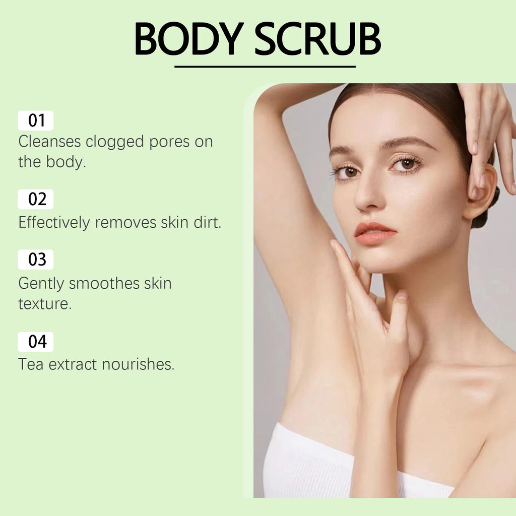 Matcha Body Scrub Gentle Exfoliating Cleansing Pores Effectively Removes Dirt Smooth Skin Nourishing Skin Scrub Nourishing Care Oasis Select