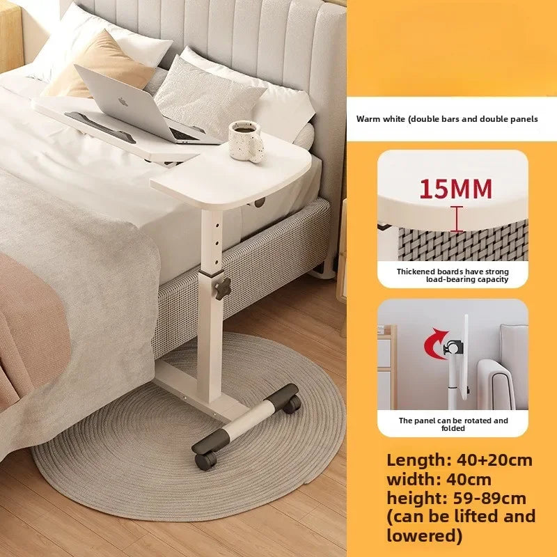 Multi-functional Household Goods Bedside Table Sofa Side Desk Bedroom Removable Lift Lazy Computer Desk Office Small Table Oasis Select BAI-2-5