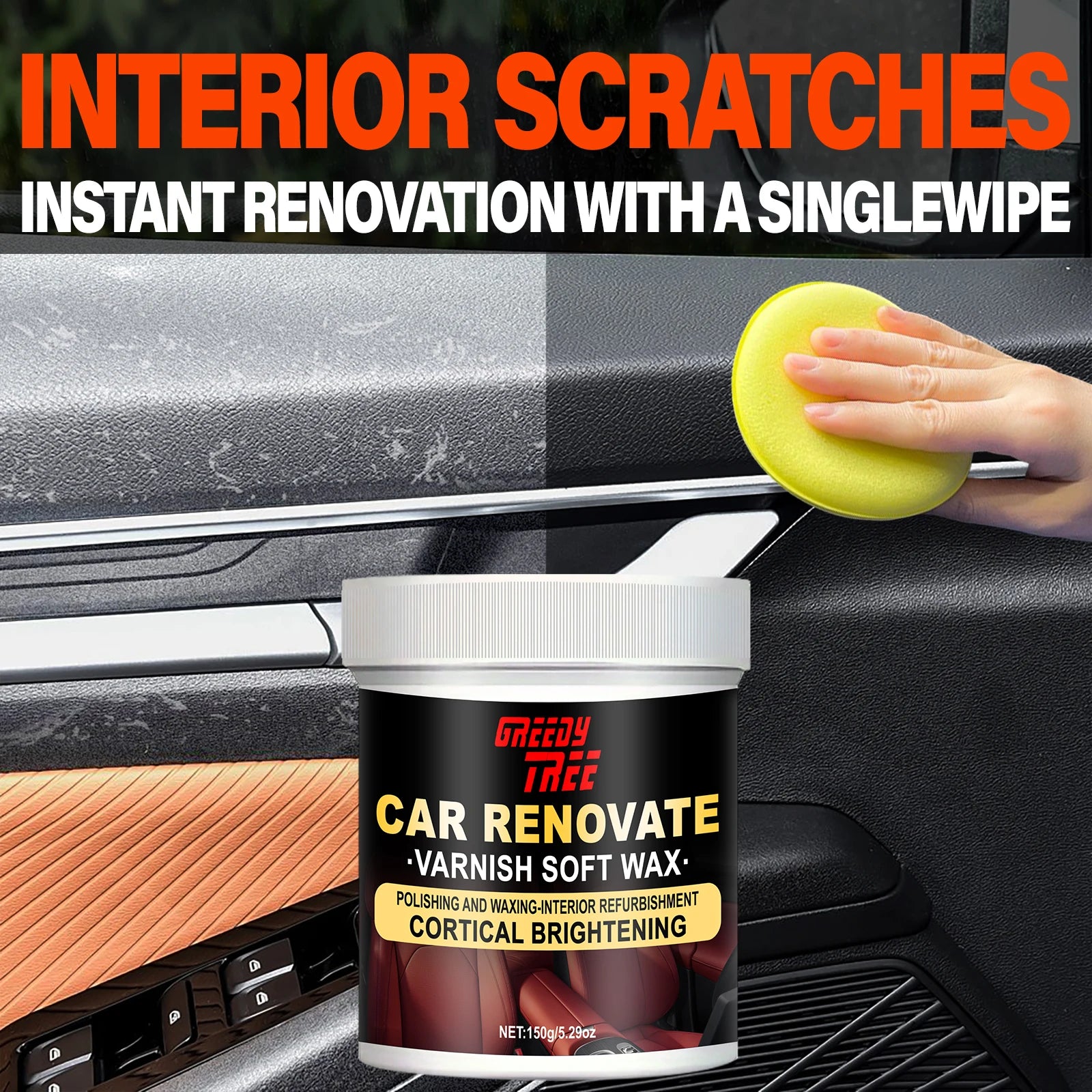 Plastic & Rubber Repair Cream – Black Restoration & Scratch Remover