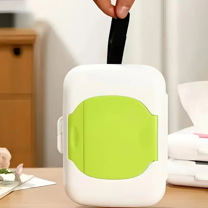 Portable Wet Wipes Dispenser Box Durable Lightweight Travel Essentials For Outdoor Camping And Daily Use Oasis Select