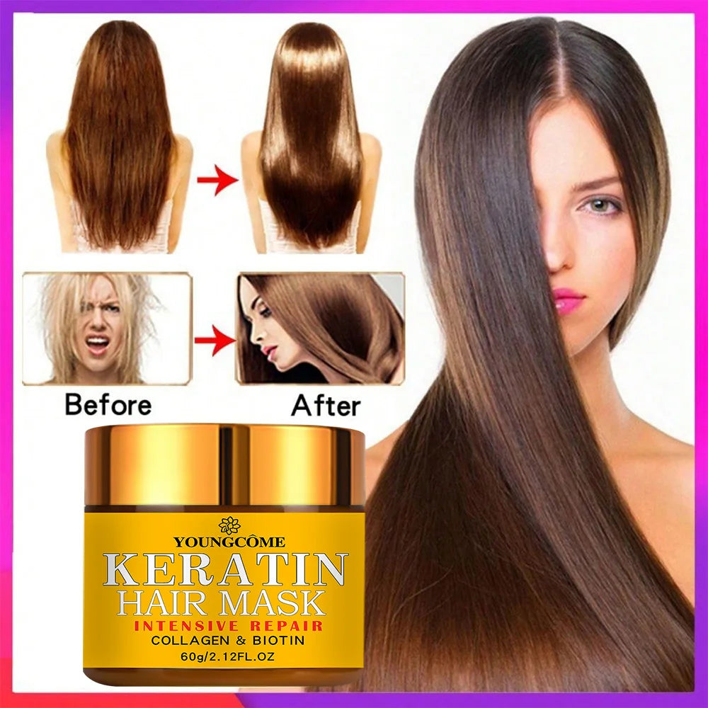 Hair Repairs Hair Mask Biotin Collagen Keratin Treatment Hairs Conditioner Hair Essential Oil Nourishing for Dry Damaged Oasis Select