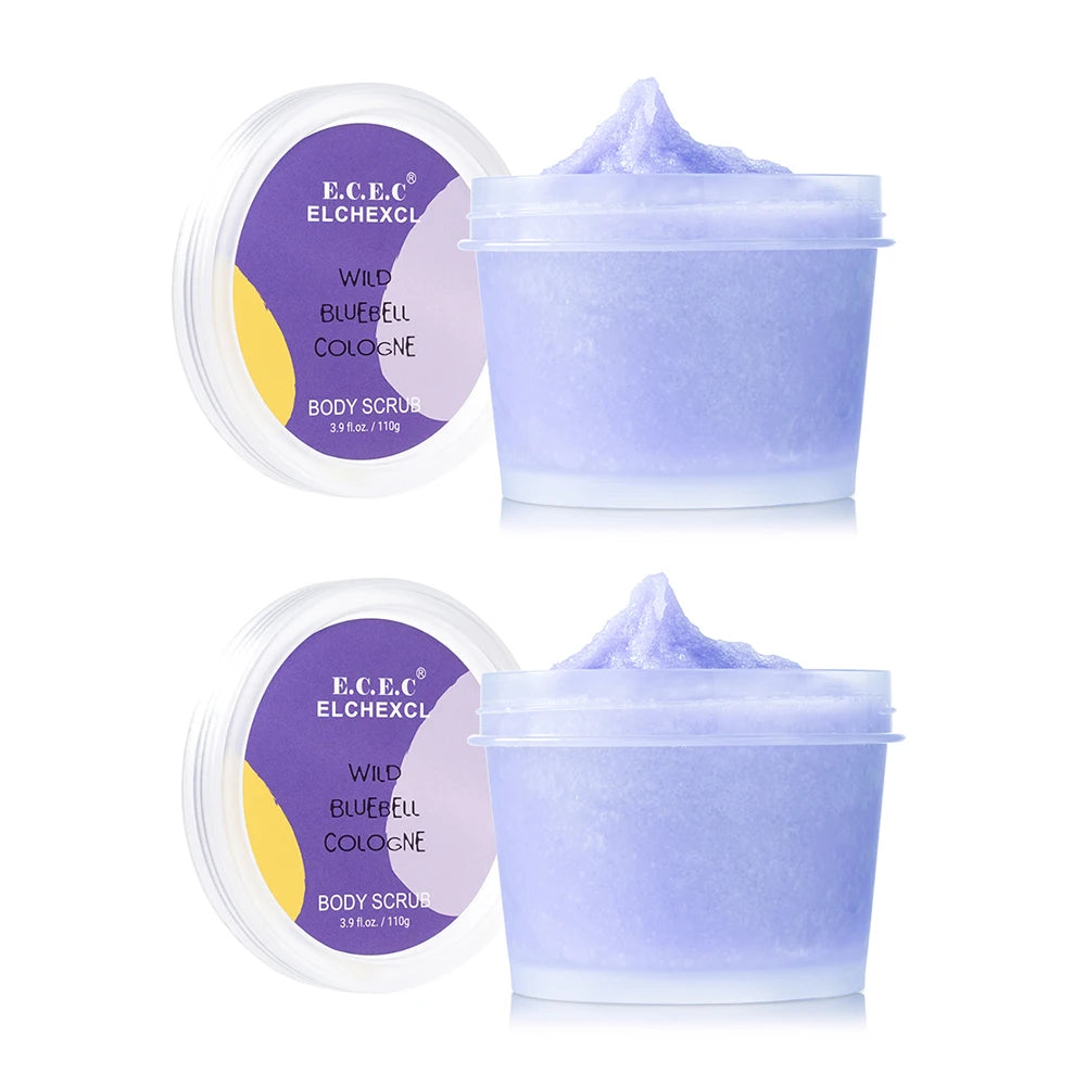 Amino Acid Blue Body Scrub, Exfoliating & Hydrating Sugar Scrub Smooth Skin, Body Exfoliator For All Skin Types, Self Care Gifts Oasis Select Lavender