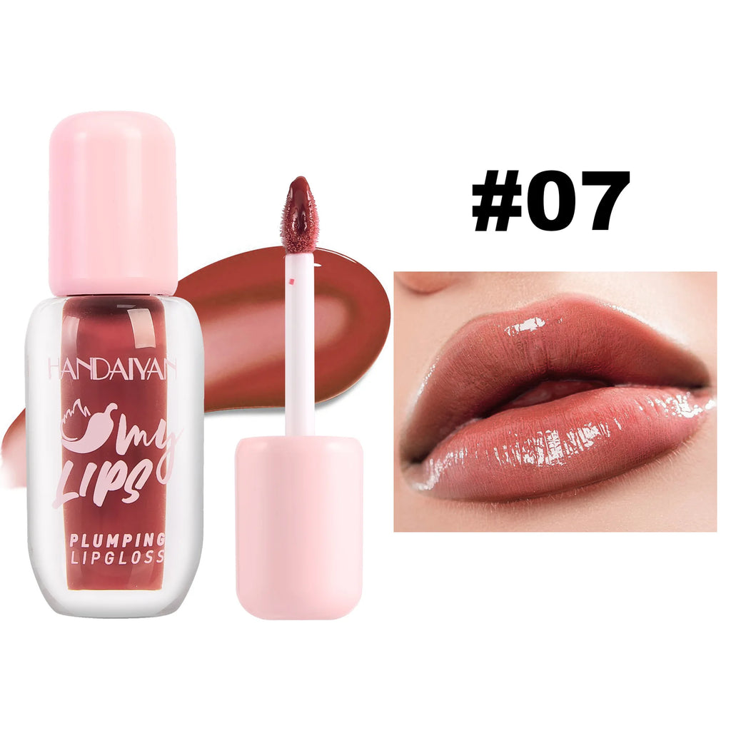 Handaiyan Pearlescent Lip Gloss – 8 Shades, Plumping & Long Lasting