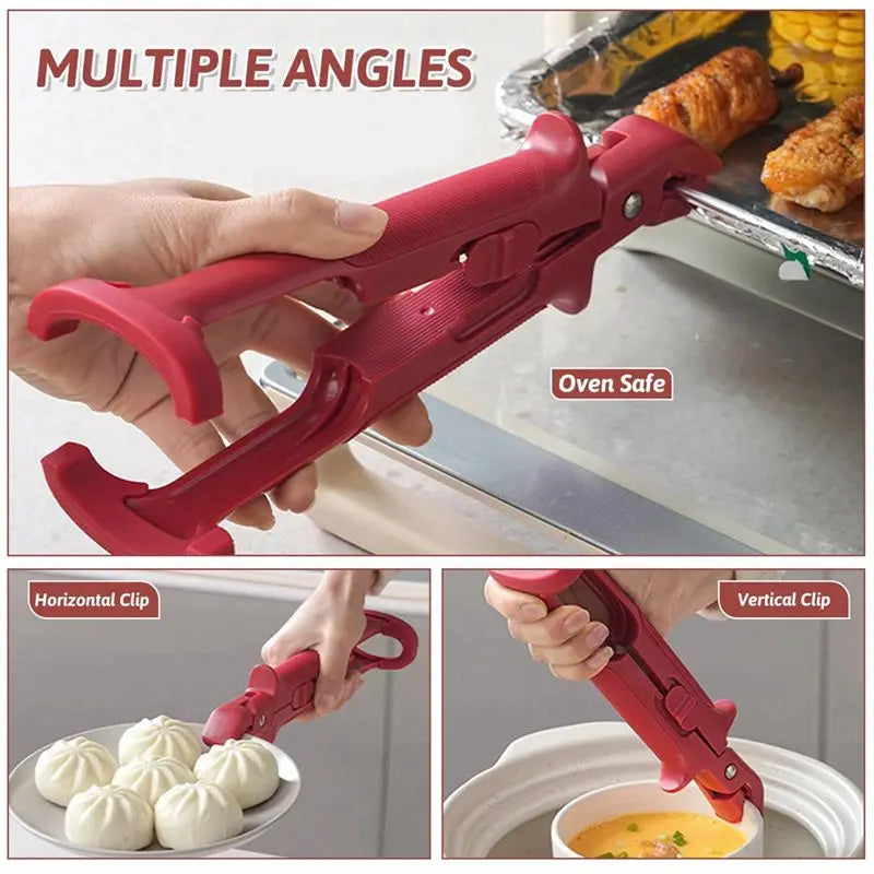 LIKE WISH Multipurpose Bowl And Plate Clip, Non-Slip, Heat Resistant For Microwave And Air Fryer Oasis Select