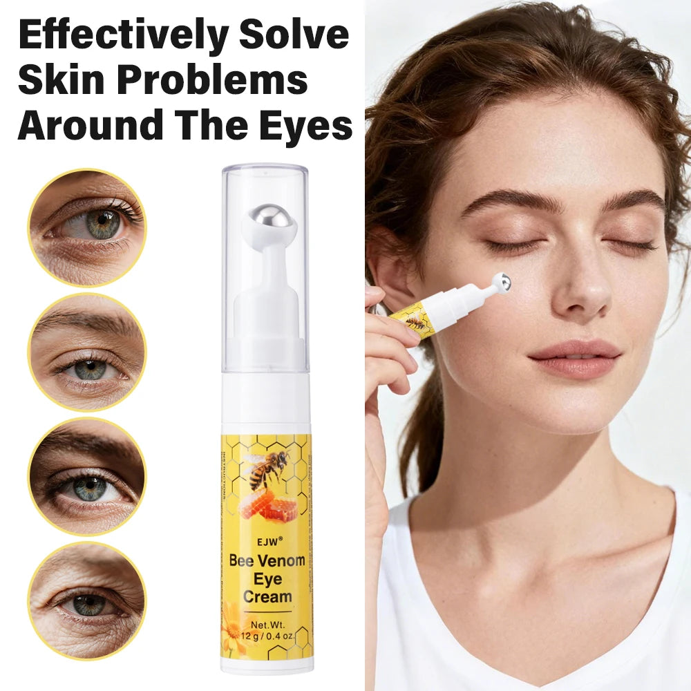 Bee Venom Care Set Bee Venom Facial Lifting Cream Firms and Lifts Loose Skin, Smoothes Skin |Eye Cream for Reduce Eye Puffiness, Oasis Select