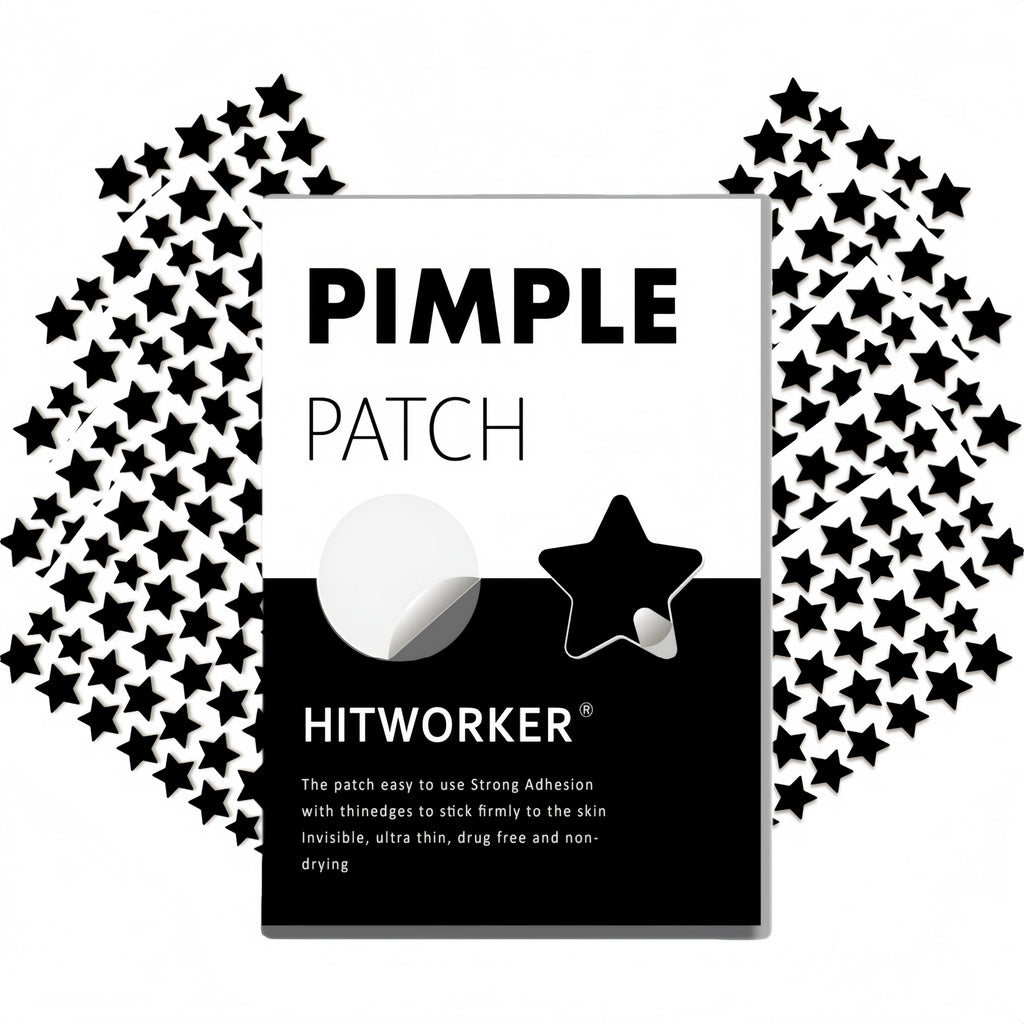 Black star shaped hydrocolloid acne patch 400 tablets/box, non irritating absorption acne patch, effectively removes secretions Oasis Select 400pcs