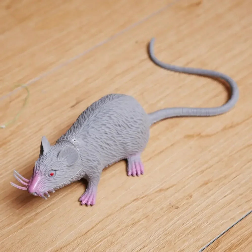 Lifelike Fake Rat Prank Toy – Halloween Mouse Prop Gag Gift