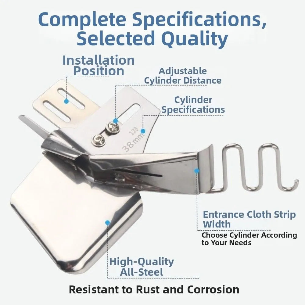 Steel Sewing Machine Hemming Device | Right-Angle Hem Folder