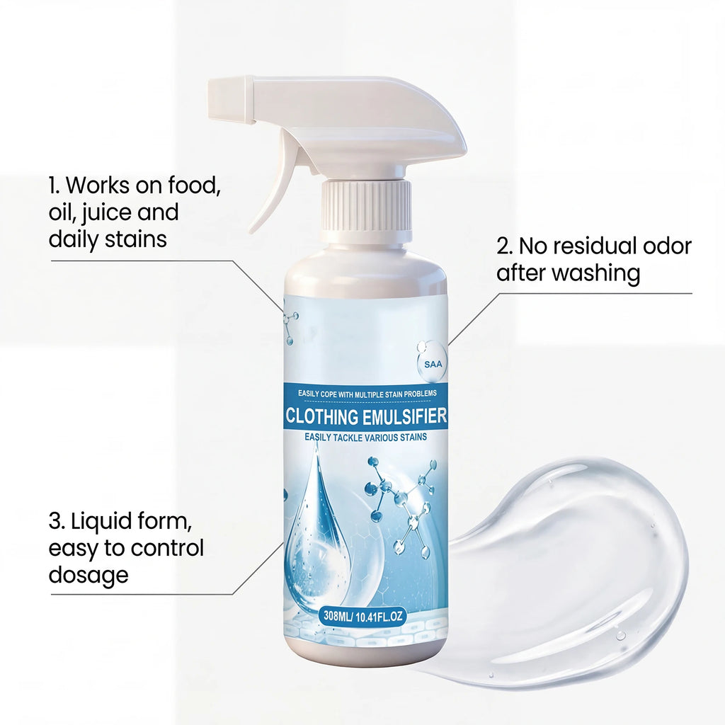 Clothes Stain Remover Spray Quick Stubborn Stain Cleaner Gentle Fabric Safe Easy Use for Oil Food Juice Daily Laundry Cleaning Oasis Select