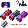 1-3PCS Mini COB LED Flashlight USB Rechargeable Powerful Work Light with Clip Magnet Waterproof EDC Camping Walking Pocket Lamp Oasis Select 3 Pack Set 3PCS
