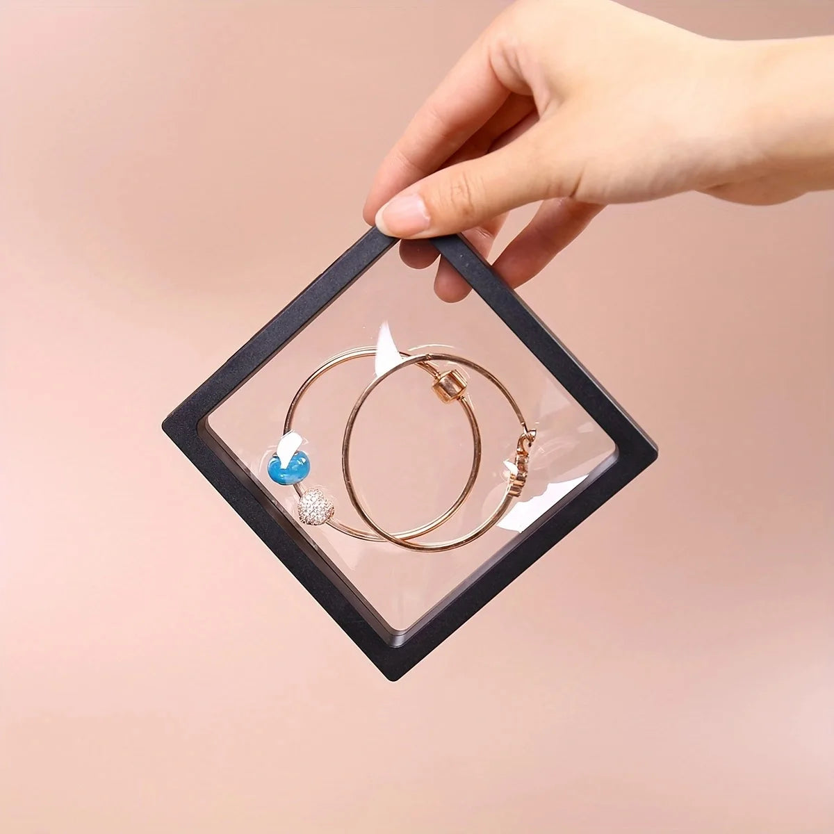 10 Pieces, Transparent Floating Display Box, Plastic Film Jewelry Packaging Box, Jewelry, Necklaces, Rings, Coins, Insect Dried Oasis Select