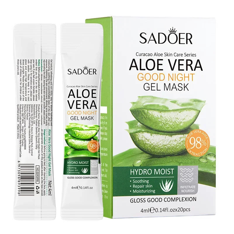 Sadoer Aloe Vera Overnight Sleeping Face Mask – 20 Pcs Sleeping Face Mask Oasis Select