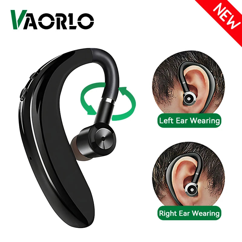 Ear-Hook Wireless Earphone With Mic Bluetooth 5.4 180° Rotation Adjustable Left Right Ear Universal Headset For Sport Business Oasis Select