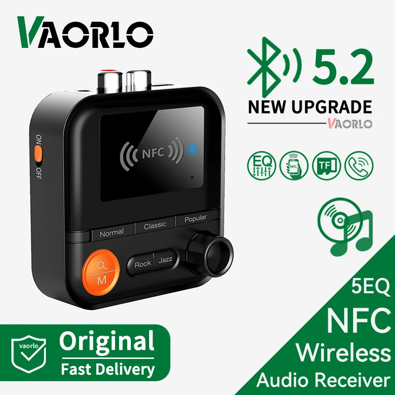 NFC Bluetooth Audio Receiver 5 EQ Modes Support TF Card Playback 3.5mm AUX R/L RCA Stereo HIFI Music Wireless Adapter With Mic Oasis Select