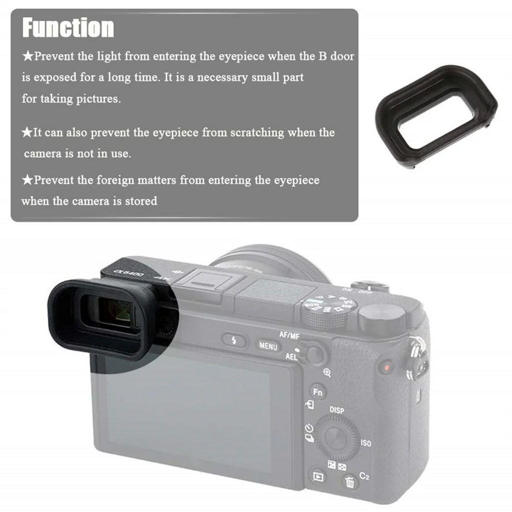 -EP17 Viewfinder Eyepiece Eyecup Eye Cup for A6600 A6500 A6400 Digital Camera, Replace Eyepiece -EP17 EP-17 Oasis Select