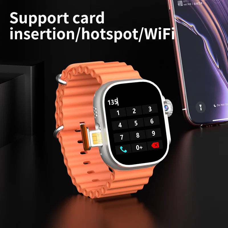 DW100 Pro plus Touch ID Smartwatch 5G Full Netcom 2.29inch Amoled Smart Watch With 32+1024GB ROM Free Download App WIFI GPS WIFI Oasis Select