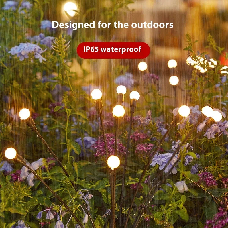 LED Waterproof Solar Firefly Light for Garden and Courtyard Ground Insertion Path Decoration Garden Decoration Oasis Select