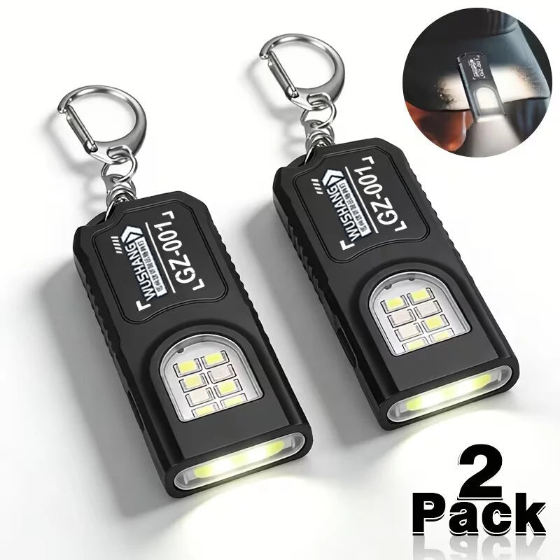 Mikenoon Mini Keychain Flashlight USB-C Rechargeable 450 Lumen