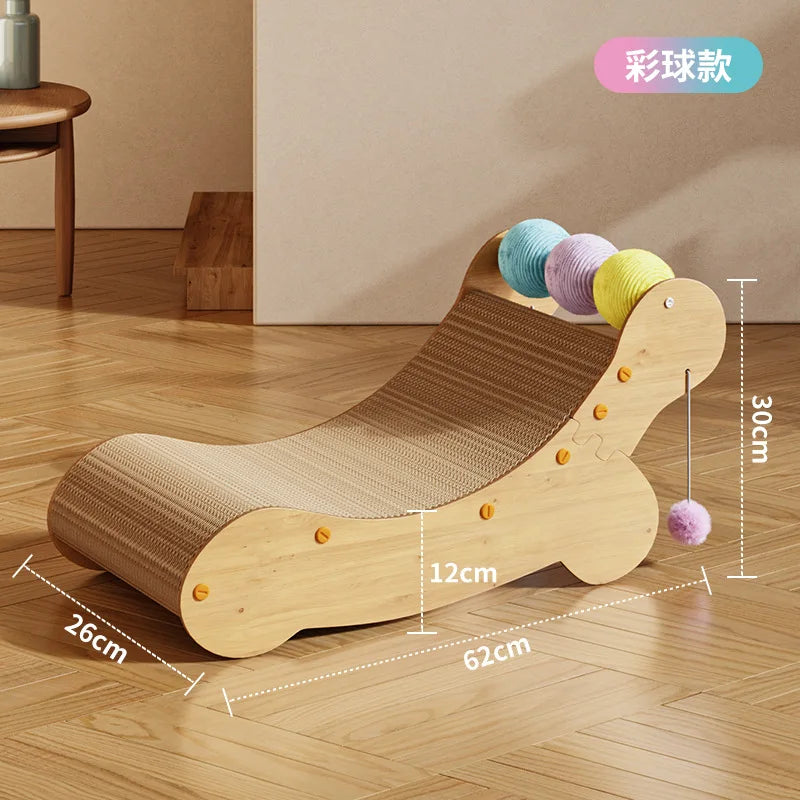 Pet Cat Scratching Board Boat Shaker Color Ball Grinding Claw Rest Cat Furniture Oasis Select D