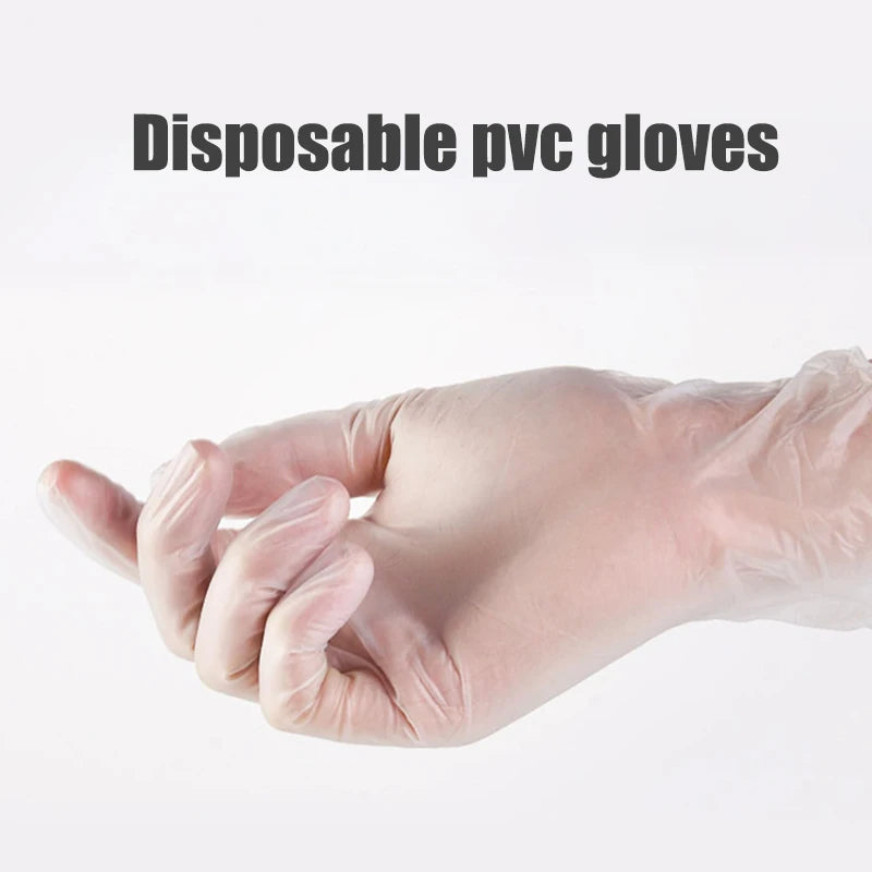 50-Pack Disposable PVC Gloves – Multipurpose Powder-Free
