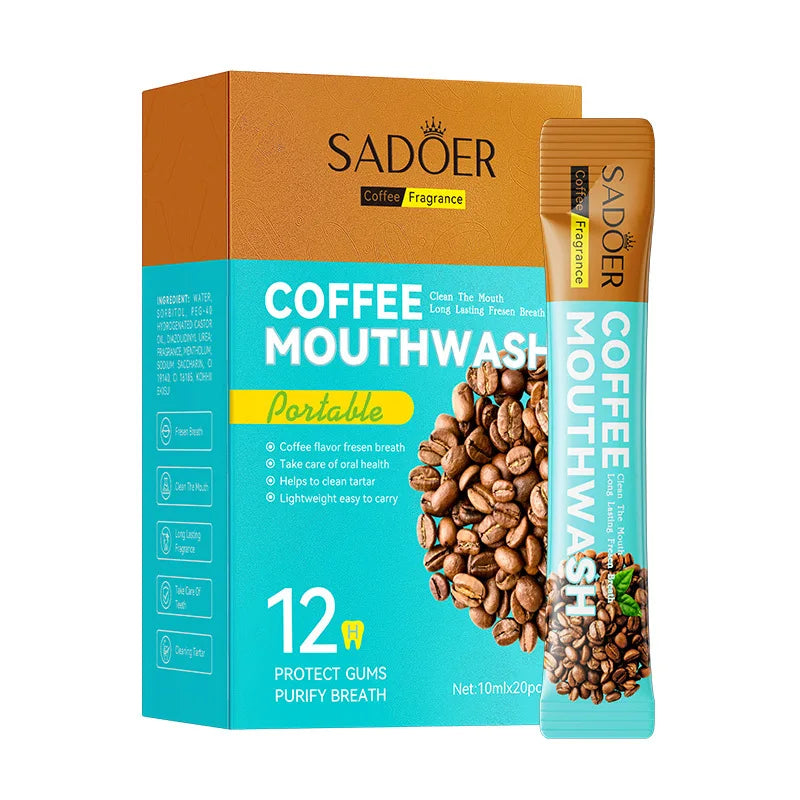 Coffee Mouthwash Stick 10ml – Fresh Breath Anywhere, Anytime Mouthwash Stick Oasis Select 20Pcs dozen
