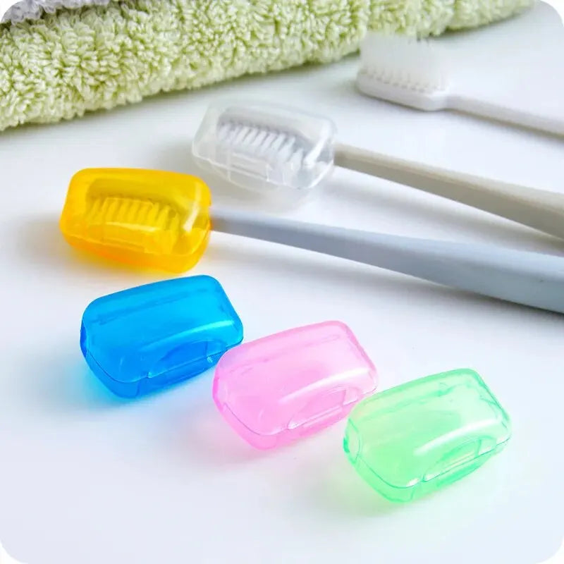 5pcs Portable Toothbrush Head Protective Cover Dustproof Head Cover Toothbrush Head Protective Case For Travel Hiking Camping Oasis Select 5PCs