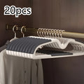 Plastic Clothes Hangers Space Saving Non Slip Short Neck Wardrobe Organizer for Home Dorm Bedroom Storage 20pcs Clothing Rack Oasis Select 20pcs