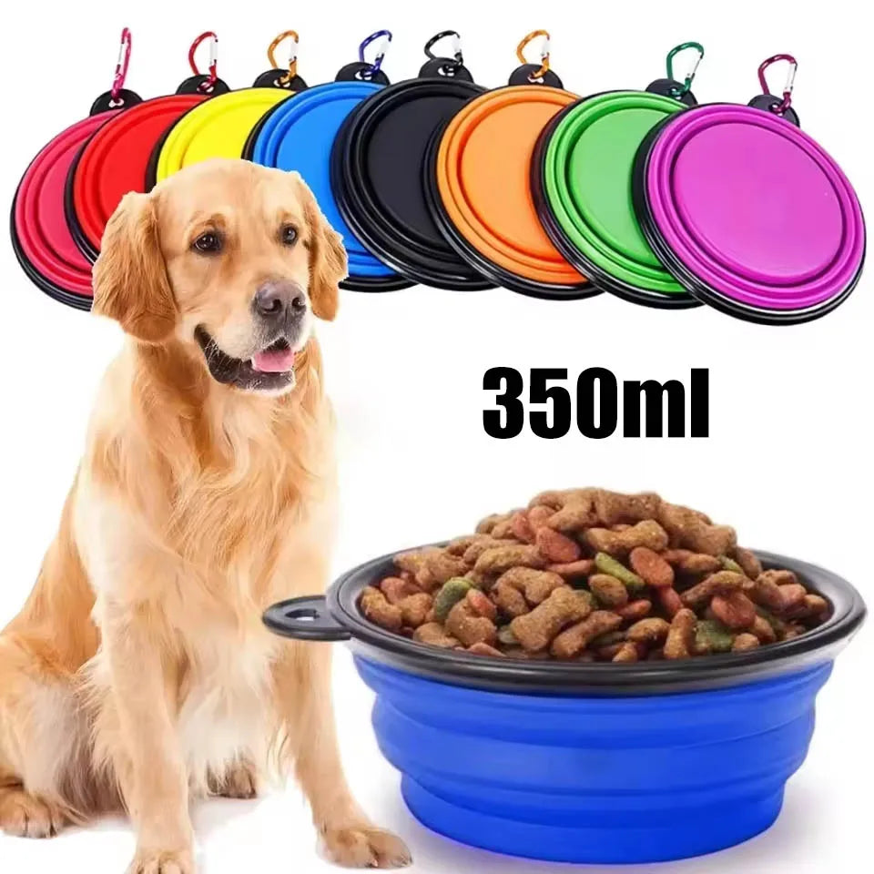Portable Dog Bowl with Telescopic and Folding Design Suitable for Pets Including Food and Water Suitable for Outdoor Use Oasis Select