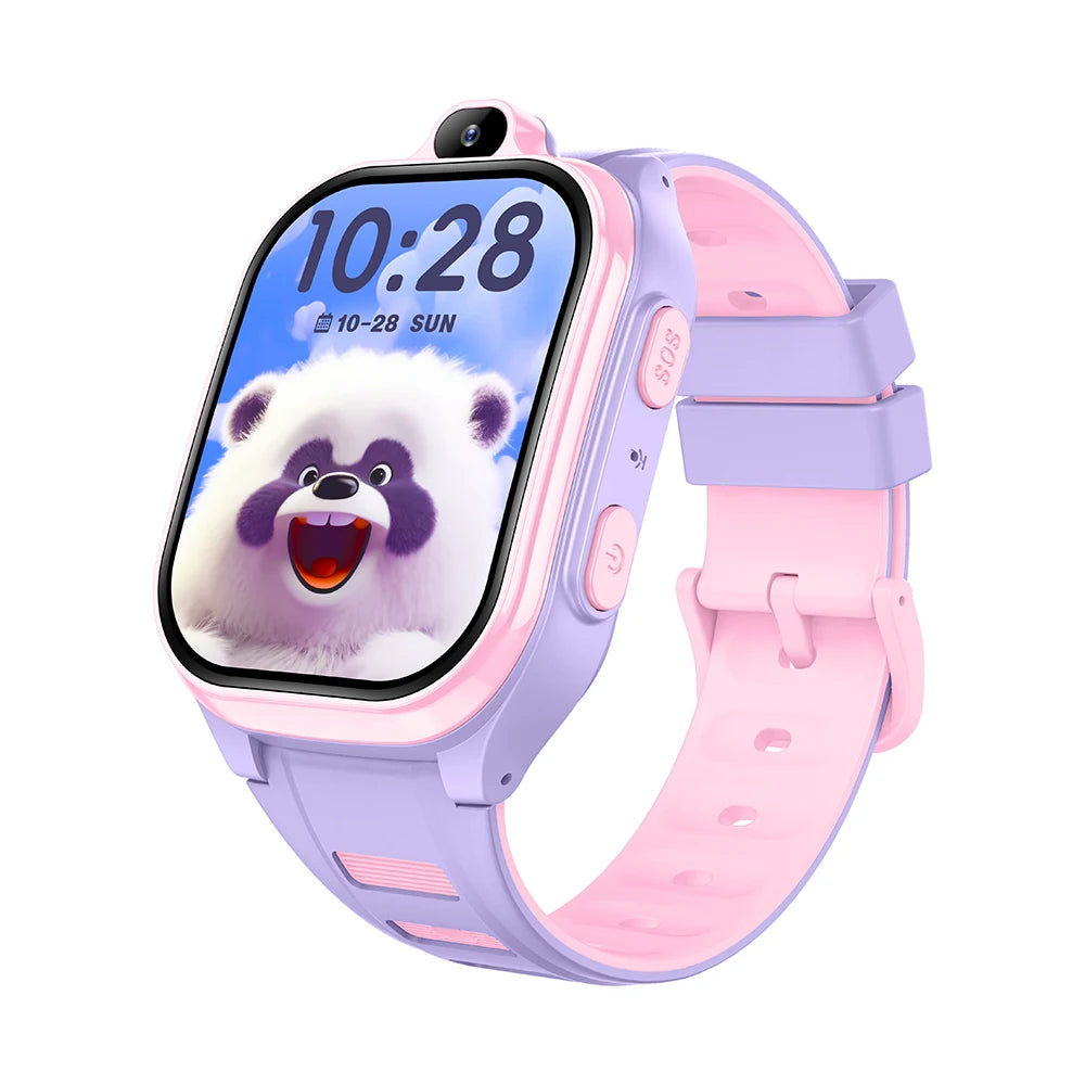 4G Kids Smart Watch Video Call GPS Wifi Location SOS Call Back Monitor Smart Watch Children HD Camera 2+16G APP Download Gifts Oasis Select PUPUS 2GB RAM 16GB ROM
