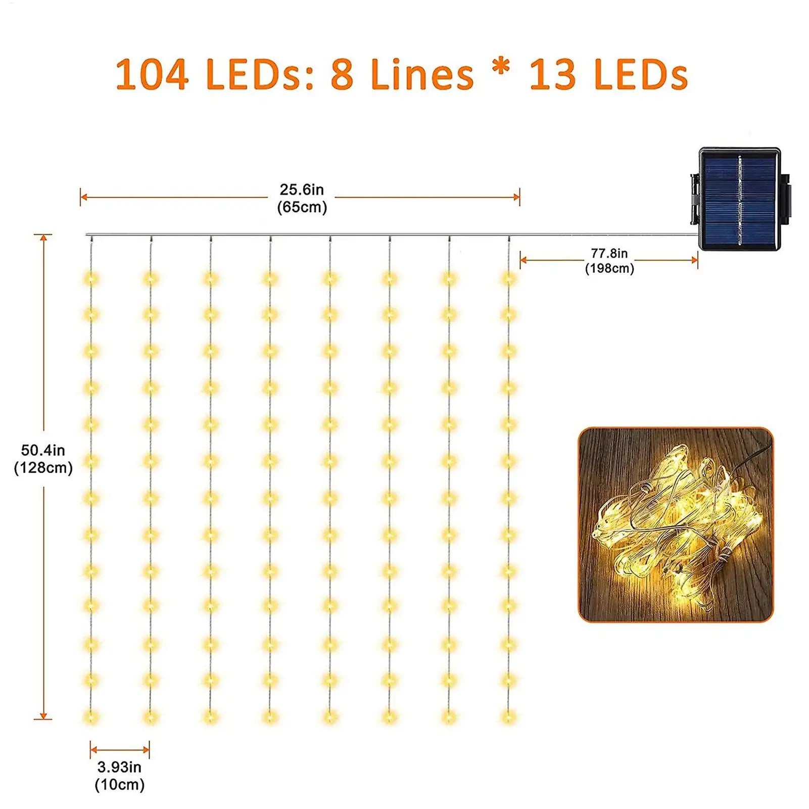 Umbrella Light Solar Operated Outdoor Parasol Lamp Waterproof String Light With 8 Brightness Modes Solar Powered Parasol Light Oasis Select
