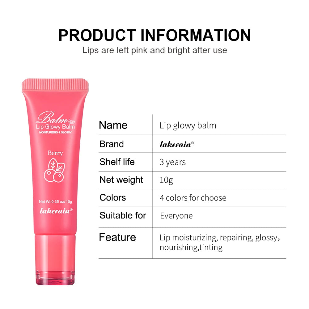 Lakerain Brightening Lip Balm Reduces Lip Lines Lips Moisturizing Hydrating Removing Dead Skin Fruity Moisturizing Lip Balm Oasis Select
