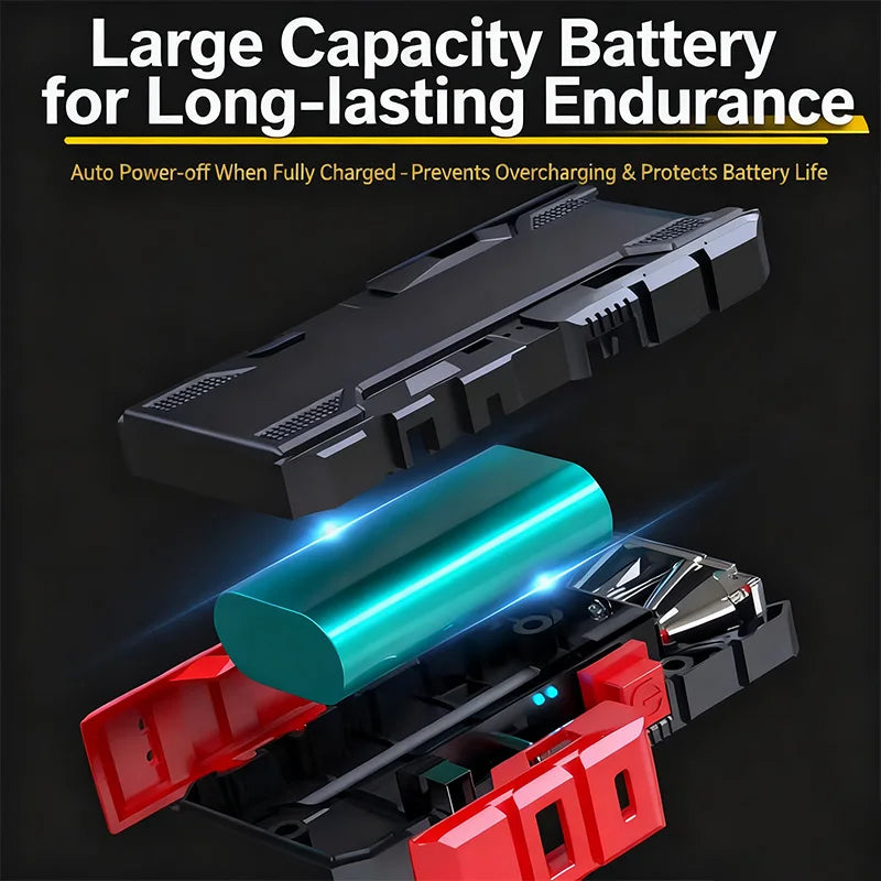 12V Portable Car Jump Starter: 99800mAh Large Capacity Lithium Booster for 8.0L Gas & 5.5L Diesel Engines Oasis Select