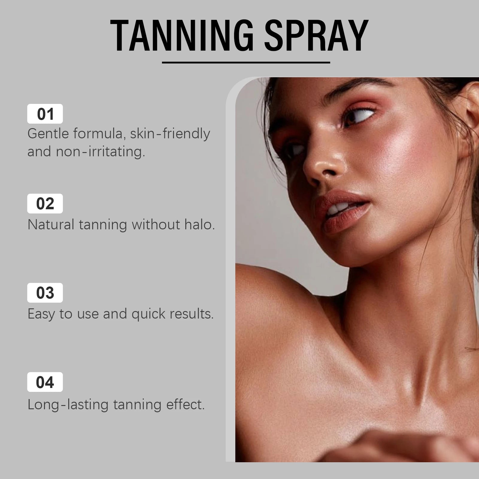 OUHOE Sunless Self Tanning Bronzing Spray Mist 60ml Self Tanning Spray Oasis Select
