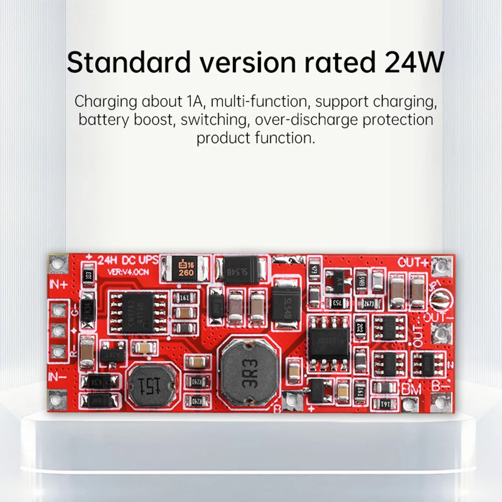DC 12V/15V 24W 1A UPS Power Supply Module Uninterruptible Power Control Board 2S V4.0CN Charging Step Up Protection Module Oasis Select