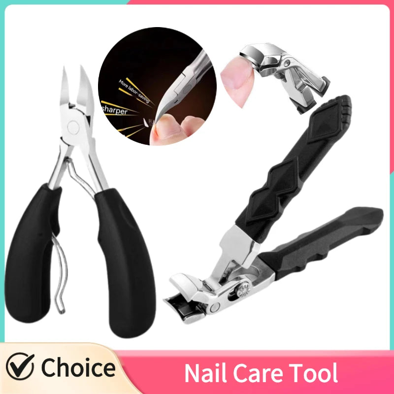 Anti-Splash Nail Clippers – Sharp Steel Manicure Tool