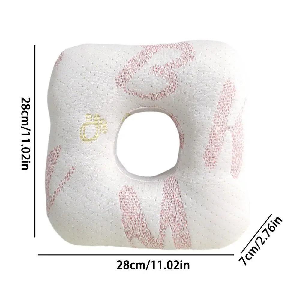 1PC Ear Piercing Pillow for Side Sleepers Breathable Ergonomic Pillow With Ear Hole Portable Comfortable Earring Pillow Oasis Select Pink