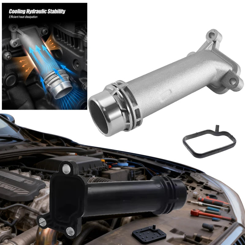 For BMW Engine Block Water Pipe Adapter 11127810707 Precision Aluminum Cooling System Pipe Joint for BMW1 3 5 Series X1 X3 X5 X6 Oasis Select
