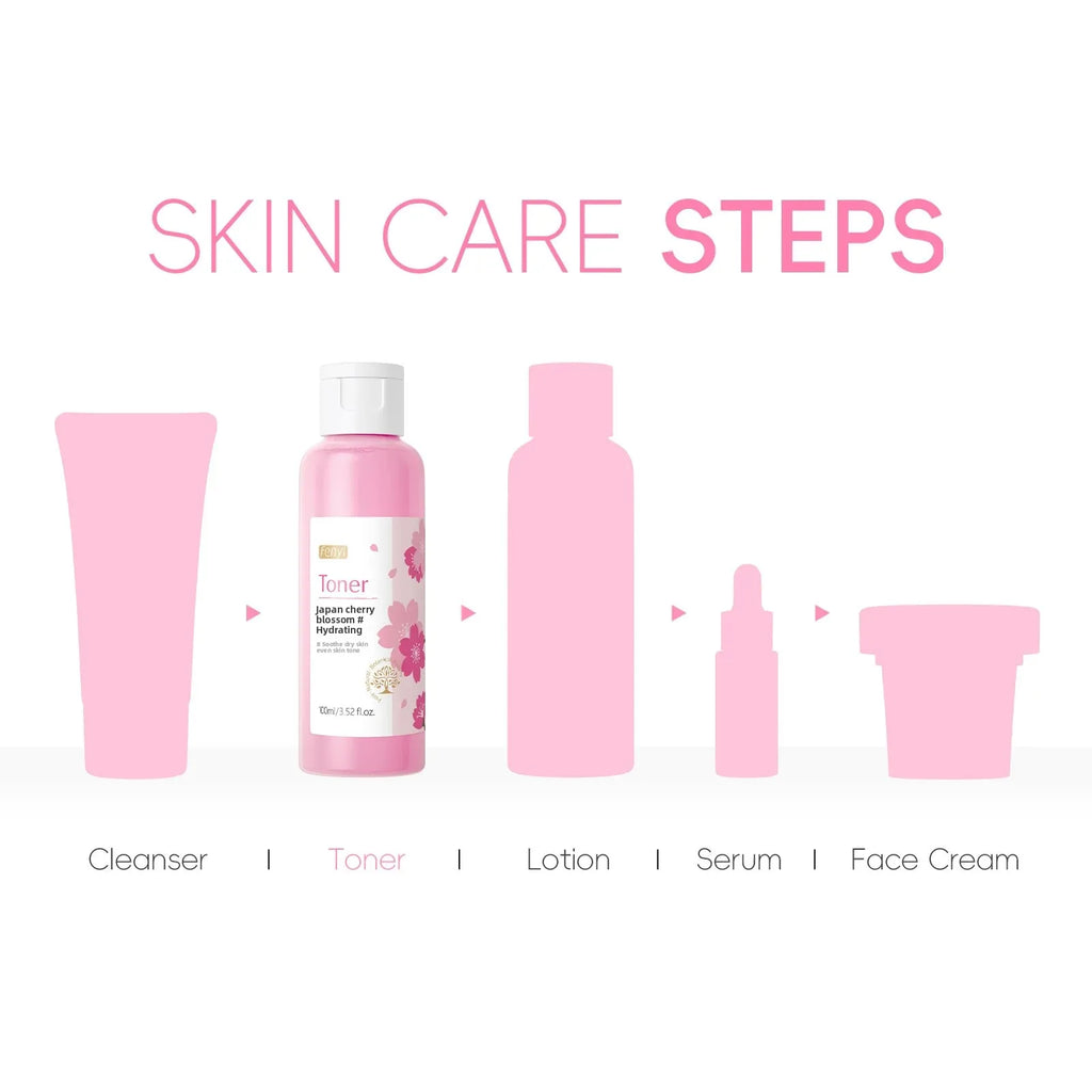 LAIKOU Cherry Blossom Toner 100ml – Hydrating & Oil Control