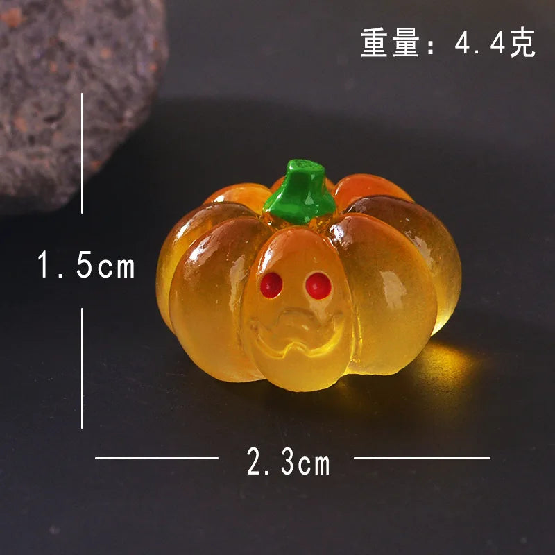 Halloween Miniatures Luminous Garden Figurines Cute Ghost Figurines Glow in The Dark Resin Figures Micro Miniature Statue Outdoo Oasis Select 5