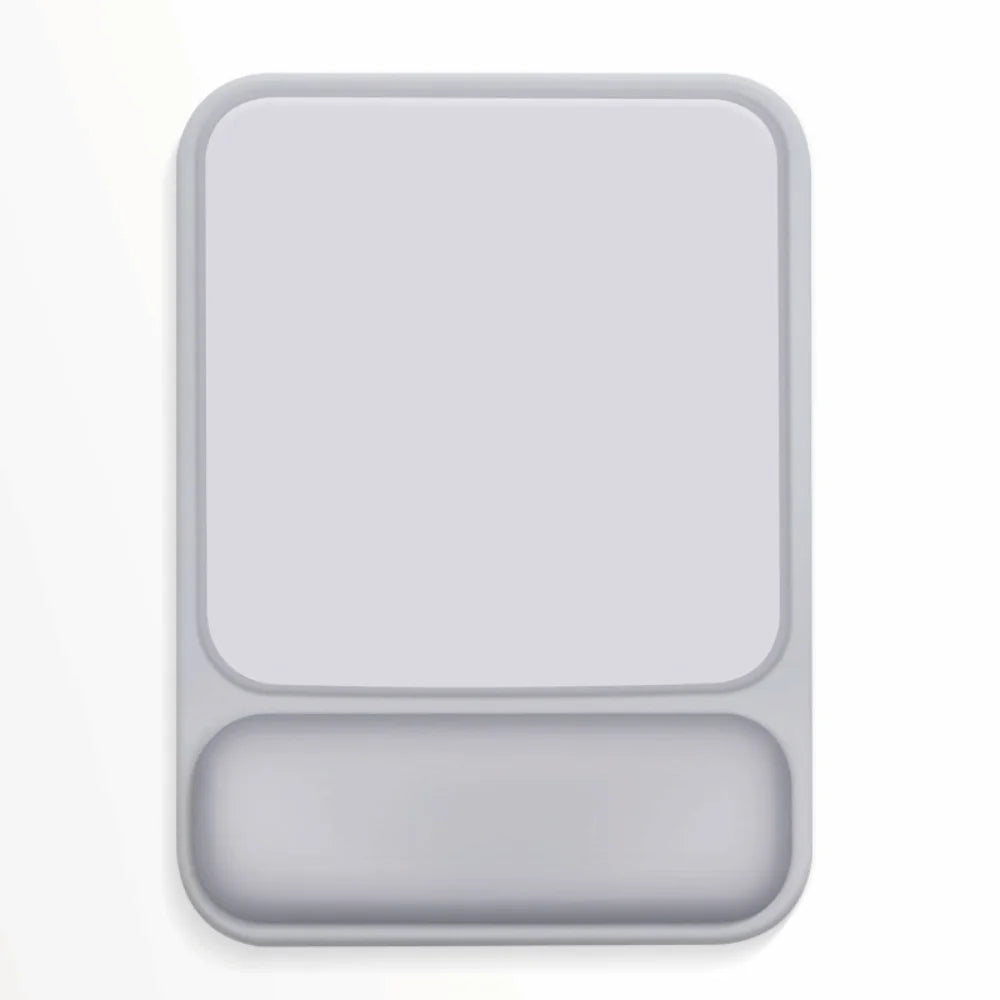 Ergonomic Wrist Rest Mouse Pad Soft Palm Rest Non-Slip Base Hand Pillow Durable Slow Rebound Mouse Mat Office Use Oasis Select Mouse Pad grey