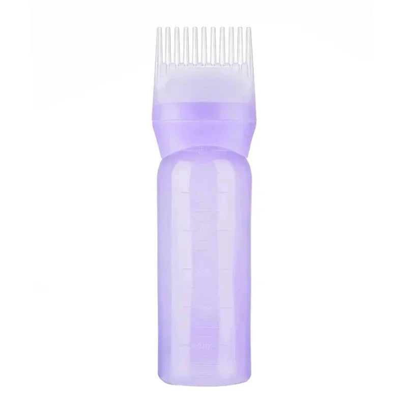 1/2/3Pcs Multicolor Plastic Hair Dye Refillable Bottle Applicator Comb Dispensing Salon Hair Coloring Hairdressing Styling Tool Oasis Select