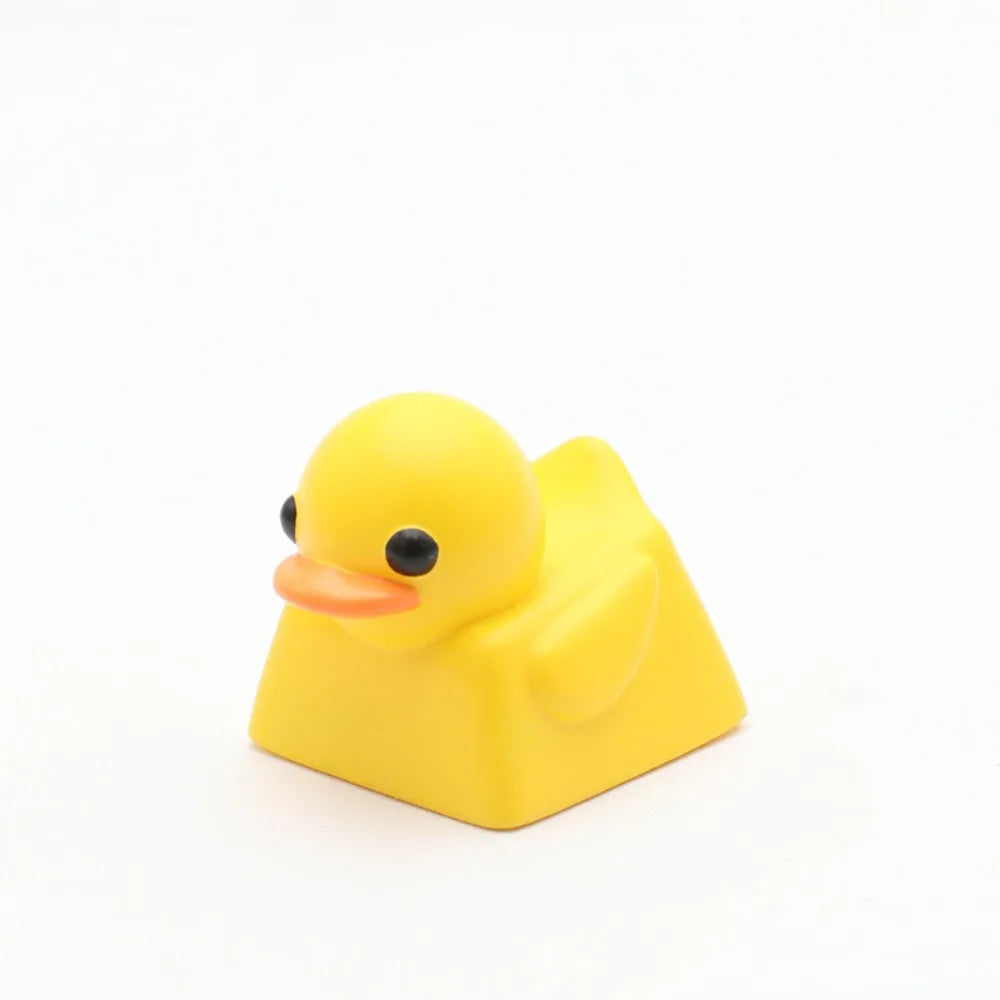 Resin Duck Keyboard Keycap Desktop Decor Creative Design Mechanical Keyboard Cap Cartoon Yellow ESC Keycap Replacement Parts Oasis Select Yellow