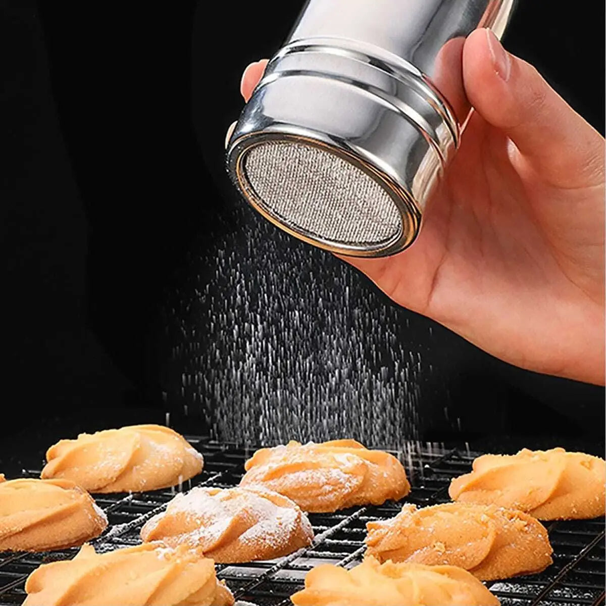 Stainless Steel Mesh Powder Shaker – Cocoa, Spice & Sugar Spice & Powder Shaker Oasis Select